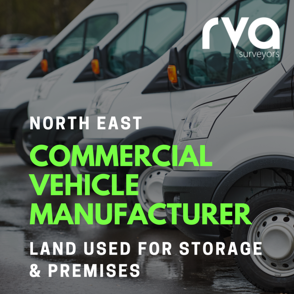 commercial vehicle manufacturer north east land used for storage and premises