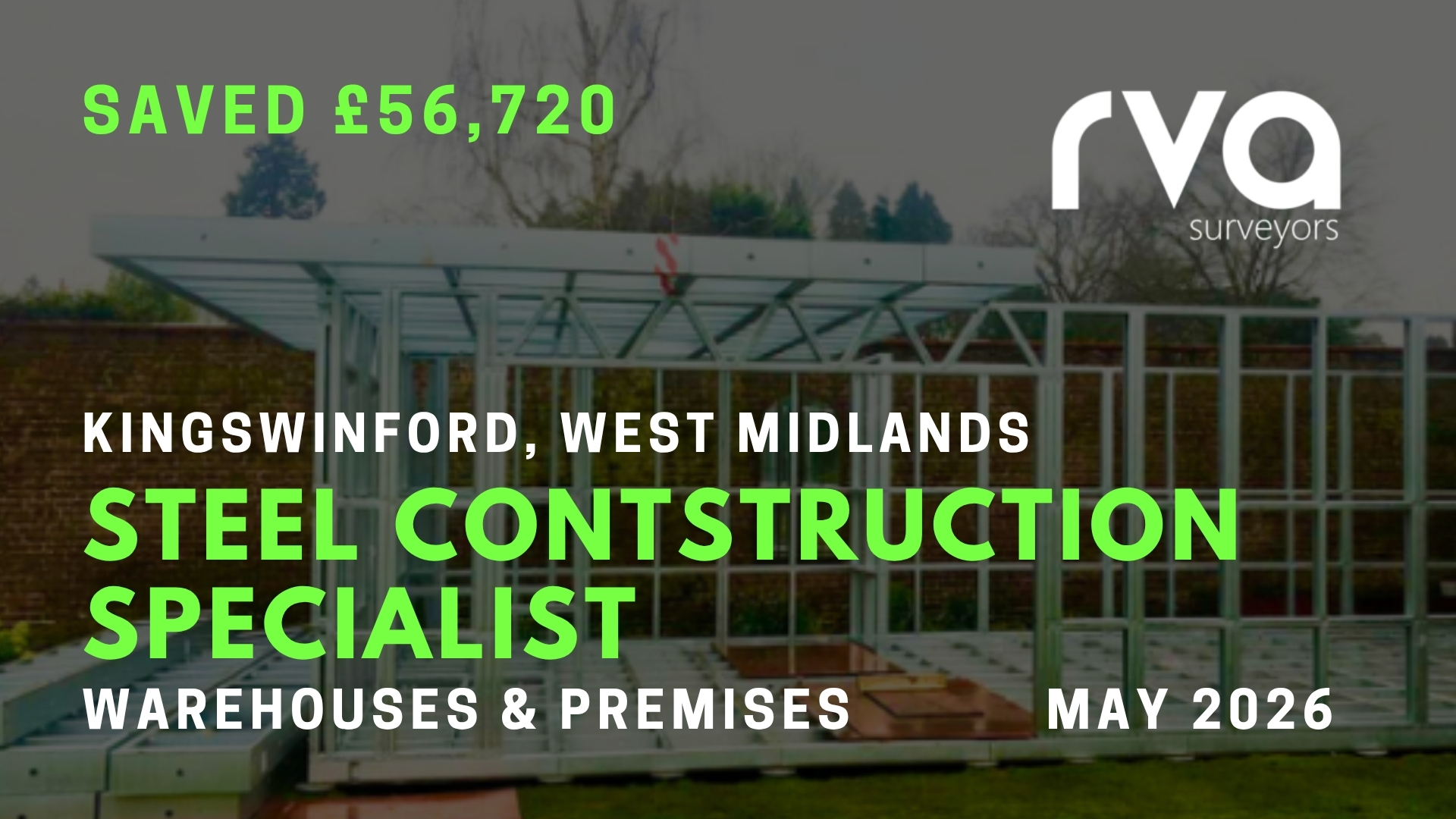 Steel Construction Specialist – West Midlands | Warehouse